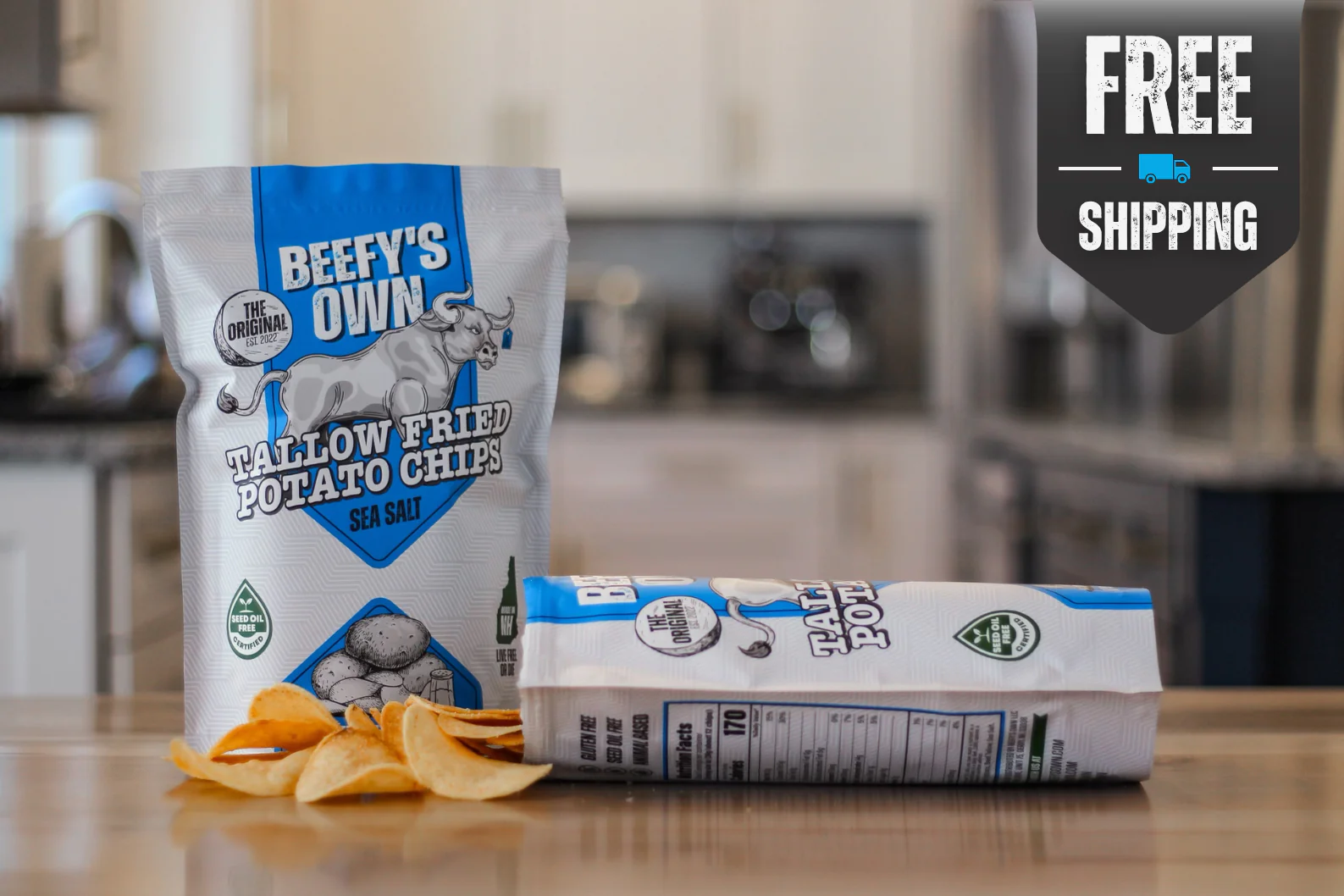 Tallow Fried Potato Chips