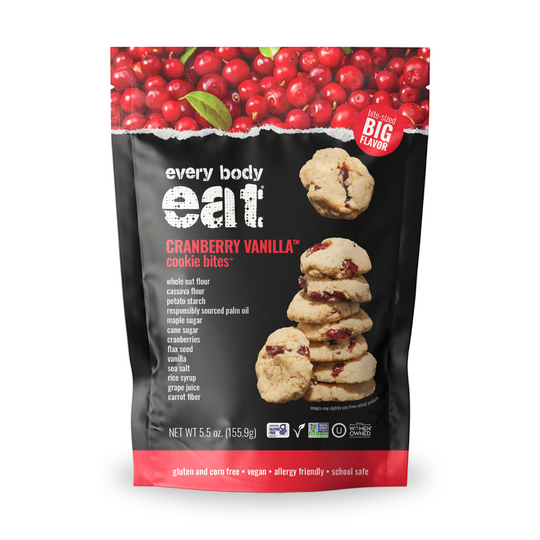 5.5oz Cranberry Vanilla Cookie bites pouch