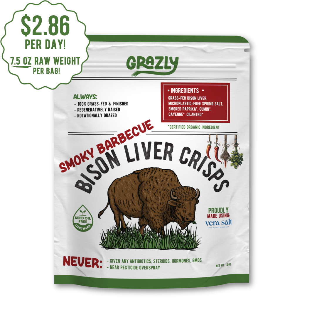 Smoky Barbecue" Bison Liver Crisps