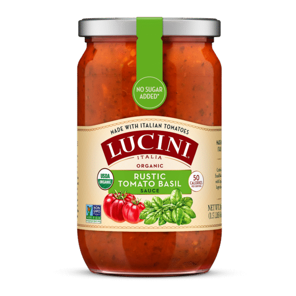 Lucini Organic Rustic Tomato Basil Sauce